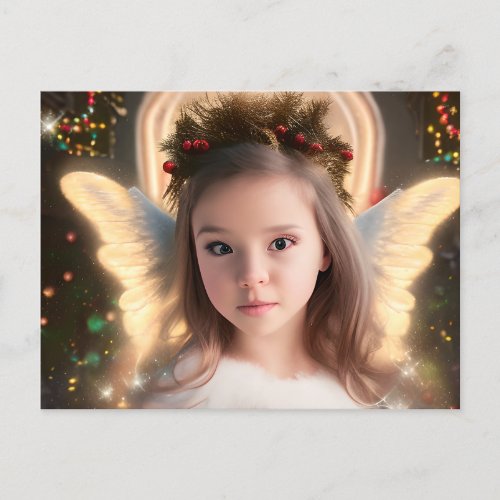 Coordinating Little Angel Holiday Postcard