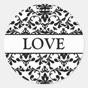 Coordinating Lovebirds Envelope Seals