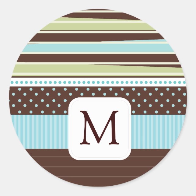 Coordinating Monogram Envelope Seals (Front)