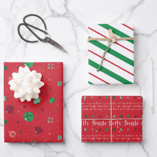 Coordinating set Christmas paper
