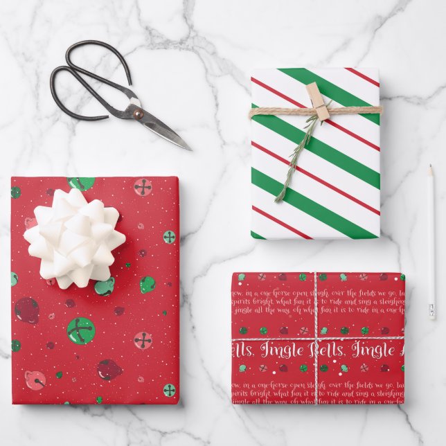 Coordinating set Christmas paper (Front)