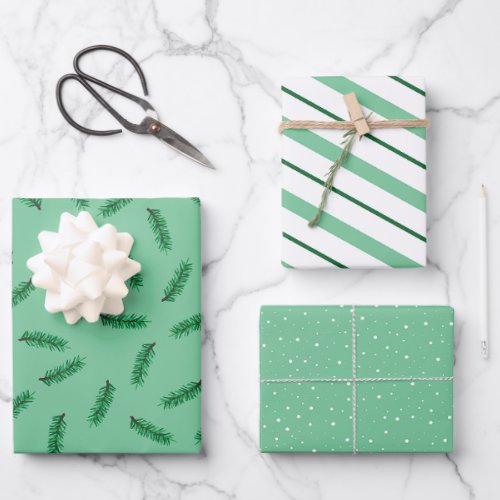 Coordinating Set Christmas Wrapping Paper 