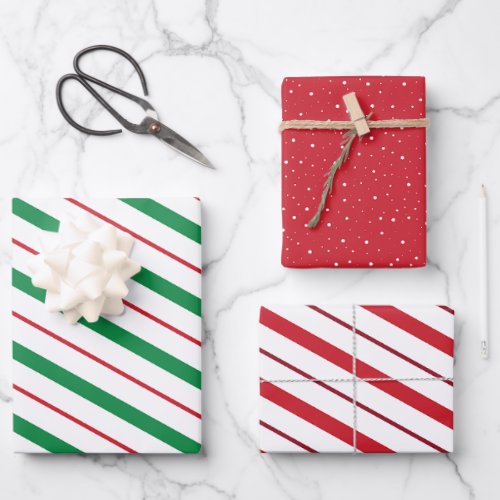 Coordinating Variety Christmas Wrapping Paper 