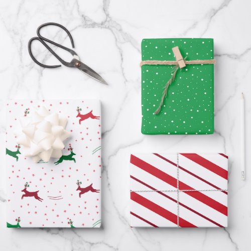 Coordinating Variety Set Christmas Wrapping Paper
