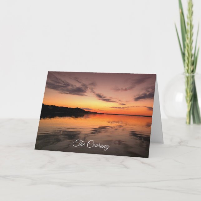 Coorong on Dusk Card (Front)