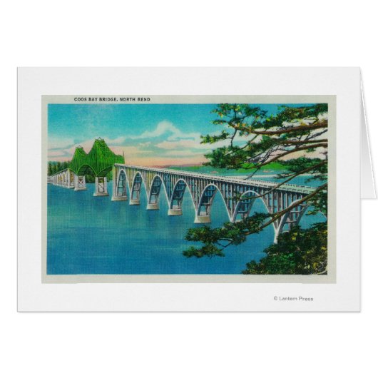 Coos Bay Bridge in North Bend, Oregon Cards (Front Horizontal)