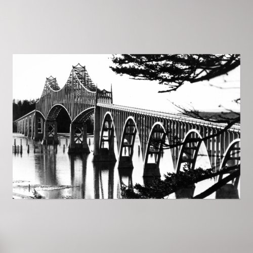 Coos Bay Bridge PhotographNorth Bend OR Poster
