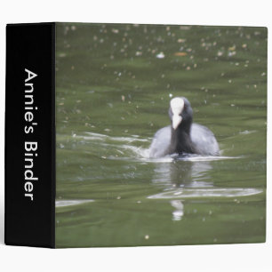 Coot Swimming Custom Binder
