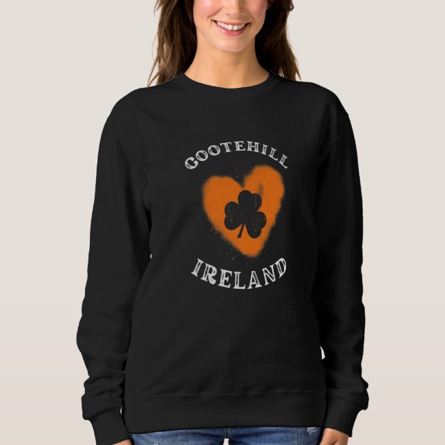 COOTEHILL Shamrock Gaelic Football and Hurling Vin Sweatshirt (Front)