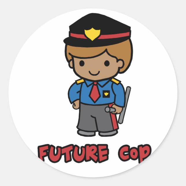 Cop Classic Round Sticker (Front)