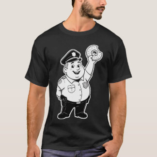 cop eating a doughnut  T-Shirt