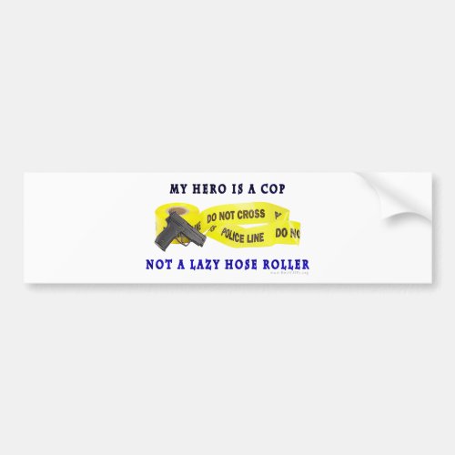 COP Hero Police Bumper Sticker