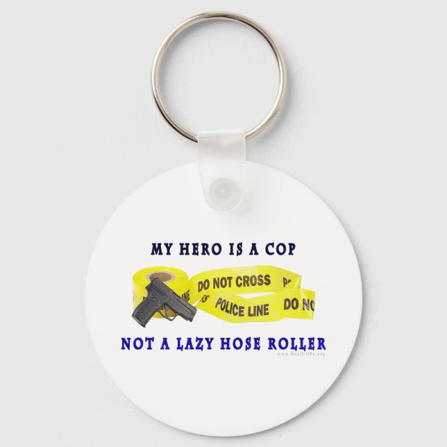 COP Hero Police Keychain (Front)