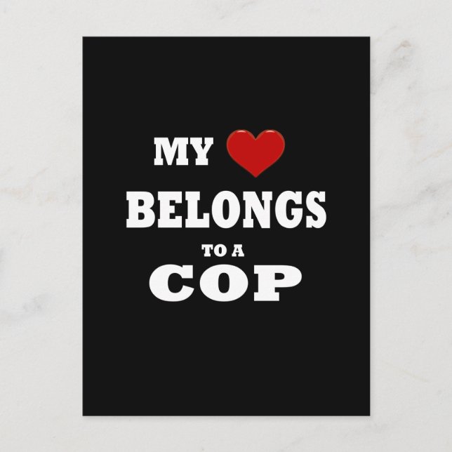 Cop Love Postcard (Front)