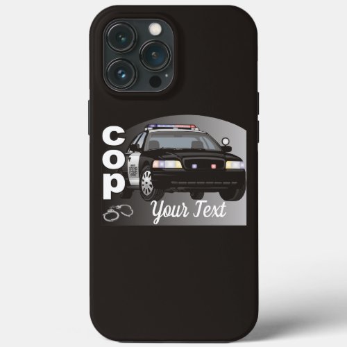 Cop Personalized Police Officer iPhone 13 Pro Max Case