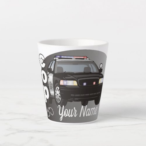 Cop Personalized Police Officer Latte Mug