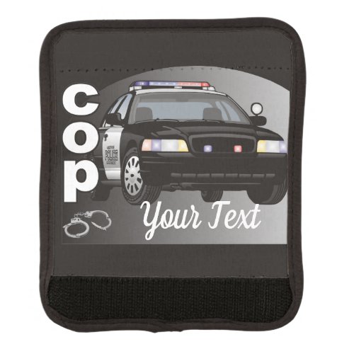 Cop Personalized Police Officer Luggage Handle Wrap