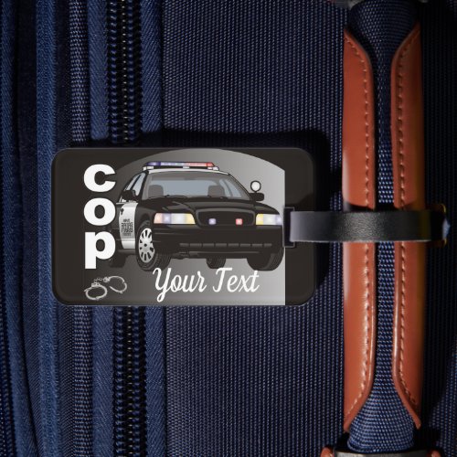 Cop Personalized Police Officer Luggage Tag