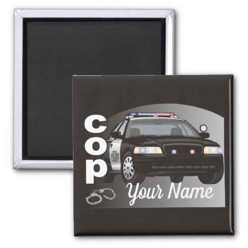 Cop Personalized Police Officer Magnet