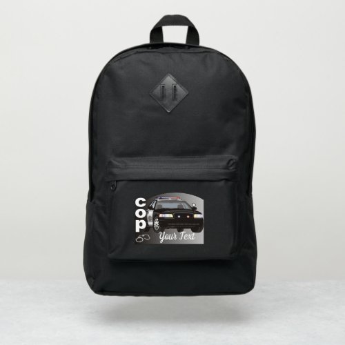 Cop Personalized Police Officer Port Authority Backpack