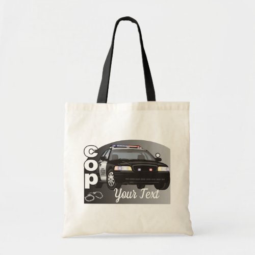 Cop Personalized Police Officer Tote Bag