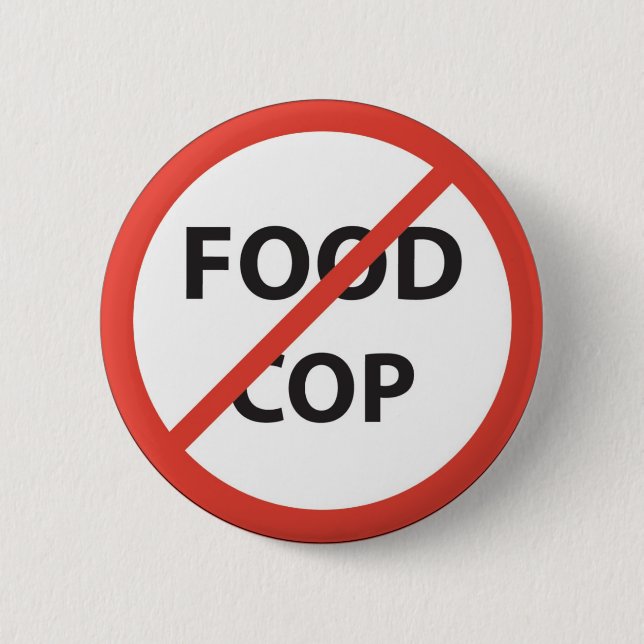 cop pinback button (Front)