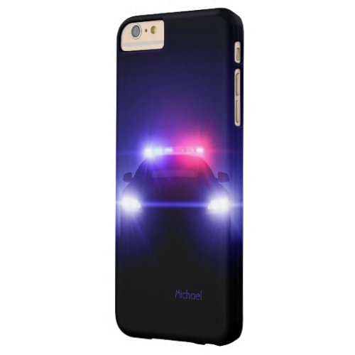 Cop Police Car Full Lights Blinking Barely There iPhone 6 Plus Case