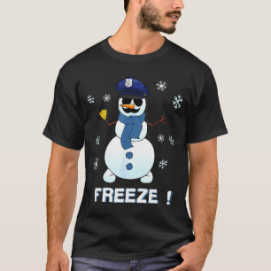 Cop Snowman Shirt Ze Christmas Party Gift Xmas