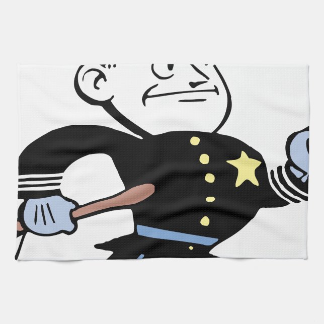 Cop Vintage Towel (Horizontal)
