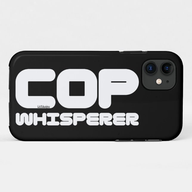COP WHISPERER funny copwatcher auditing gift idea  Case-Mate iPhone Case (Back (Horizontal))