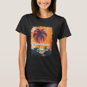 Copacabana Beach Rio de Janeiro Brazil Retro Surf T-Shirt