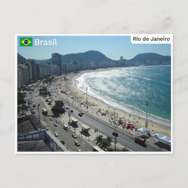 Copacabana, Rio de Janeiro - Brazil Postcard (Front)