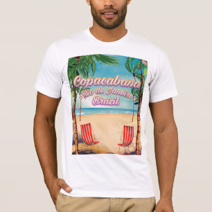 Copacabana, Rio de Janeiro travel beach poster T-Shirt