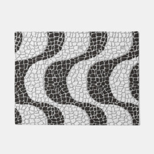 Copacabana Sidewalk Brazilian pattern Doormat