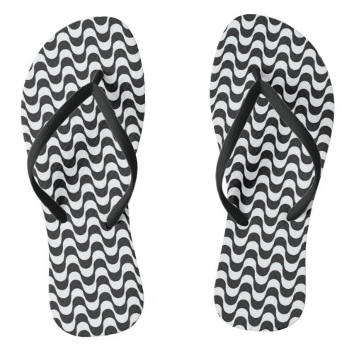 Copacabana sidewalk pattern flip flops