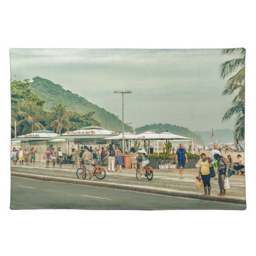 Copacabana Sidewalk Rio de Janeiro Brazil Placemat