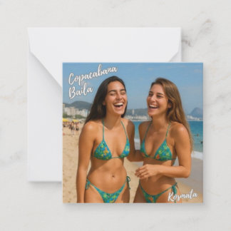 Copacabana Swings - Envelope Note Card