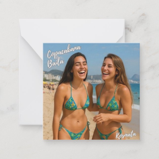 Copacabana Swings - Envelope Note Card (Front)