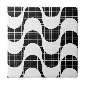 Copacabana Waves Ceramic Tile by escapefromreality at Zazzle