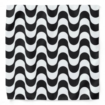 Copacabana Waves Pattern. Bandana by escapefromreality at Zazzle