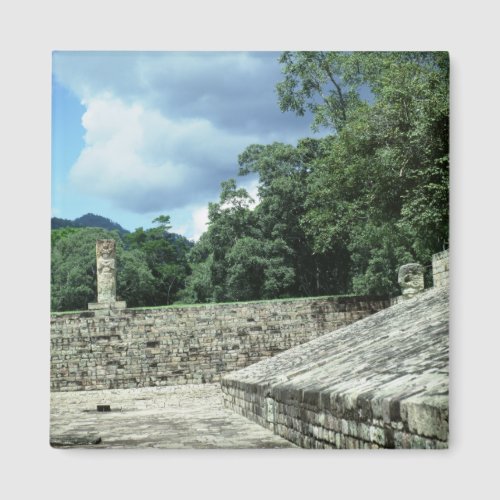 Copan City Ancient Mayan Ruins Photo Designed Magnet