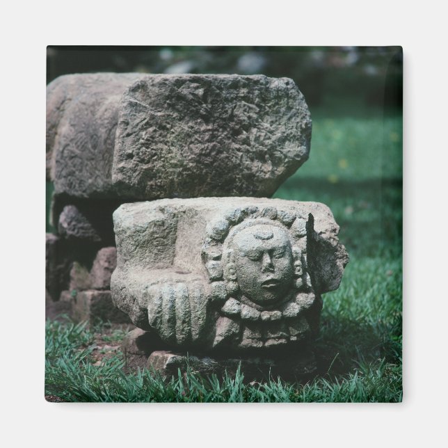 Copan City of Honduras Ancient Ruins Fancy Color Magnet (Front)