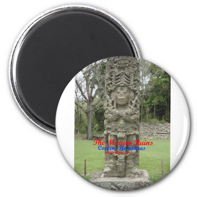 Copan Ruins Buttons and key chains Magnet (Front)