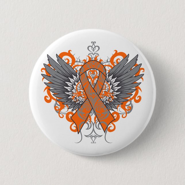 COPD Awareness Cool Wings Button (Front)