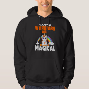 Copd Awareness Cute Magical Unicorn Lung Orange Ri Hoodie
