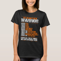 COPD Awareness I know Pain Orange Ribbon T-Shirt