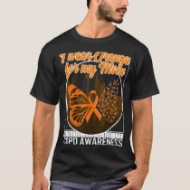 COPD Awareness I Wear Orange For My Mom Butterfly  T-Shirt