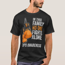 COPD Awareness Month Gloves orange Ribbon T-Shirt