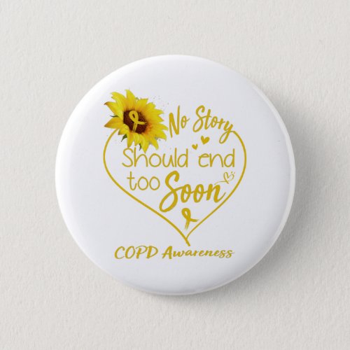 COPD Awareness Month Ribbon Gifts Button