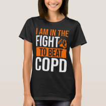 COPD Awareness Ribbon Beat Disease Warrior T-Shirt
